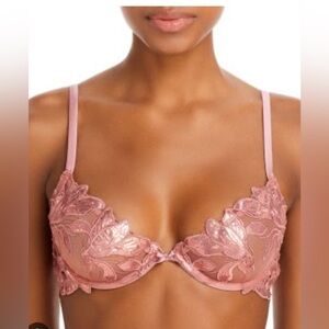 Fleur du Mal Blush Lace Bra